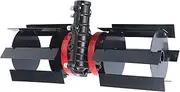 Keyubria Loosening Soil Machine Wheel,Heavy Duty Tiller Weeding Wheel | Lawn Mower Supplies for Home Users Business Professionals Beginners