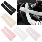 Protection Arm Cover Arm Sleeve Mittens Ice Arm Cuffs Fingerless Driving Gloves