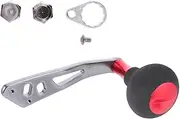 VANZACK Universal Fishing Reel Handle Metal Power Handle Grip Fishing Wheel Handle Rocker Arm Red Single Arm Fishing Accessory