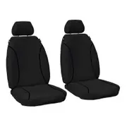 For LDV G10 Van 2015 - 2023 TRADIES Black Canvas Front Seat Covers