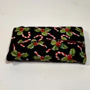 Pocket Tissue Holder Handmade Christmas Candy Canes Double Sided 5x3 New