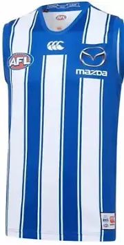 North Melbourne Kangaroos AFL Footy On Field Replica Jumper/ Guernsey /Jersey