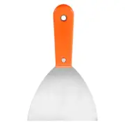 Carbon Steel Putty Knife 5" Plastic Handle Drywall Putty Scraper Orange