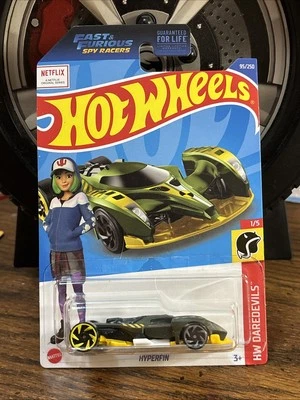 2022 hot wheels Green Hyperfin Daredevils 1/5 95/250