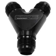 Aeroflow Y-Block -10AN Inlet/Outlets, AF930-10-10BLK