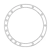 Differential Housing Gasket Fits Massey Ferguson Tractor 135 150 165 35 50