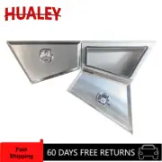 2X 950x200x440mm Aluminium Toolbox Tapered Under Tray 4WD Ute Tool Box
