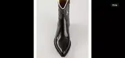 Saint Laurent Hedi Slimane Western Cowboy Leather Mens Boots. 44.5/10.5. $1990