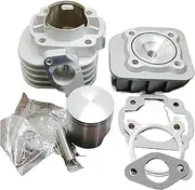 Compatible with JOG50 Cylinder Kit 47.6mm ZR50 EVO50 3KJ Big Bore Racing Set Head Pin 10mm Tuning Upgrade Jog Zr Evo 50(A 2.0T High-Power)