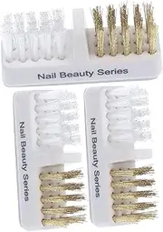 FOMIYES 3pcs Nail Art Drill Bit Cleaning Polishing Brush Nail Brush for Cleaning Manicure Small Drills Dust