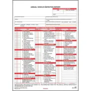 J. J. Keller 10-Pack, Annual Vehicle Inspection Report Forms, 2-Ply Carbonles...