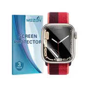 3 Pack MEZON Apple Watch Series 8 (41 mm) Ultra Clear TPU Film Screen Protectors