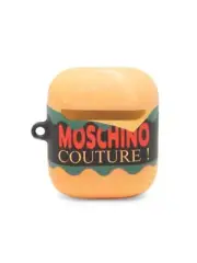 SS22 Moschino Couture Jeremy Scott Logo Burger Diner Print Airpods Case