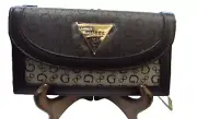 Genuine Guess "Chai" Envelope Wallet in Coal multi FREE USA SHIPPING!