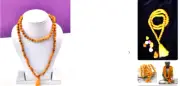Tulsi Mala Haldi Japa Mala 108 1 Beads Prayer Hinduism Religious Meditation