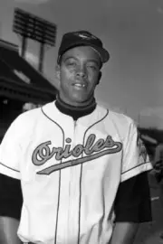 Charlie Beamon 1956 2 Baltimore Orioles Baseball Old Photo