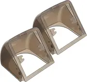 BESPORTBLE Socket Cover for Outdoor 2pcs Plastic Socket Box and Scratch-resistant Easy Install