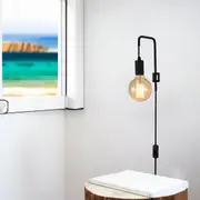 Quinn Vintage Charm Indoor Wall Light with Switch - Black, White, PL0164