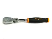 Snap On Tools NEW FHF80AO Orange Soft Grip 3/8" Drive Flex Head Ratchet USA
