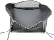 Beaupretty Movable Under Seat Wheelchair Storage Bag Organizer with Side Mesh Pockets Compact Accessory for Daily Essentials Grey Color for Wheelchairs and Mobility