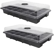 POPETPOP 2Pcs Plant Germination Box Durable Plastic Nursery Tray with Air Holes for Easy Seedling Growth Your Garden