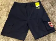B105 NWT St George Dragons NRL Navy UPF Work Shorts Australia Mens Sze 92R / 36”