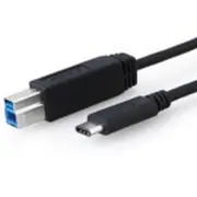 [UC-3001BC] 8Ware 1m USB-C to USB-B Cable Type-C/B Male to Male Black 10Gbps comp with TB3