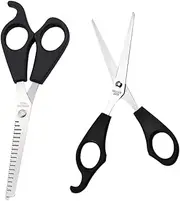 HONMEET 2Pcs Hairdressing Scissors Durable Barber Shears for Salon Use for Trimming and Thinning Hair Hair Cutting Tools for Home Professional