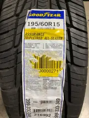 1 New 195 60 15 Goodyear Assurance Triple Tred All Season Tire