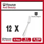 Stanley Rogers Albany 12 Piece Dessert Fork Set