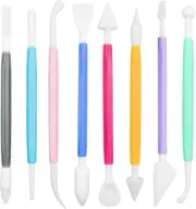 8 Pieces Plastic Clay Modeling Tools Set Ceramic Tool Kit for Sculpting Plastic