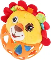 MERRYHAPY Hole Ball for for Hand Grab Sensory Shaker Teething Sensory Sensory Rattle Balls Plush Orange