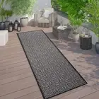 Rugshop Outdoor Rugs Runners Transitional Floral Circles Indoor Outdoor Rugs 2x7