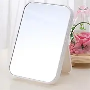 XPXKJ Folding Mirror Tabletop Vanity Makeup Mirror (Square White)