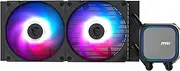 MSI MAG Coreliquid A13 240 - AIO ARGB CPU Liquid Cooler - 390mm Radiator - LGA 1851 Ready - Triple 120mm ARGB PWM Fans, Black