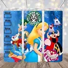 Alice in Wonderland Coffee Inspired 20 oz Stainless Steel Tumbler Handmade