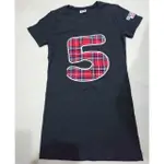 正韓 S號 格紋數字5 T SHIRT 上衣