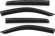 QVQOCUKS Window Rain Guards Vent Shades Compatible for Isuzu Dmax D-MAX 2012-2019 Double Cab Side Window Deflector Vent Visors