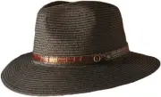 Fallenbrokenstreet Kid'S the Dingo Straw Hat, Black, Size 53 Cm