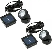2X Solar Powered 6 LED Outdoor Garden Landscape Yard Spot Light Lawn Lamp Spotli