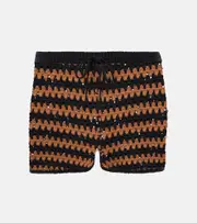 [Staud] Staud Samara cotton crochet shorts AU 16 multicoloured
