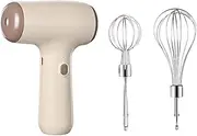 Portable Mixer, Whisking Machine, Home Kitchen Mixer, Lightweight Hand Mixer, Easy Clean Mixer, Battery Powered Kitchen Tool, Mixer With Egg Beater 14.5x11cm for Kitchen
