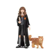 2pc Schleich Wizarding World 3.9'' Hermione & Crookshanks Figure Kids Toy 6-12y
