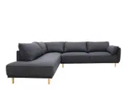[James lane] Hudson Terminal Left Facing Sofa Plaza Flint Grey - 3 Seater