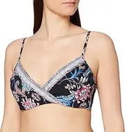 [Seafolly] Women's Water Garden Wrap Front Booster Bikini Top
