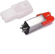 CIYODO Gramophone Record Accessories Red Magnetic Stylus for Turntable Easy to Install Replacement Stylus with Excellent Sound Quality and Strong Tracking for Vinyl Players
