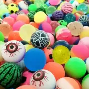 5pc 30MM Multicolor Ball Mixed Bouncy Ball Solid Floating Bouncing Rubber Ball