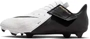 [Nike] Mens Phantom Gx II Acad Easyon Fgmg Football Boots, White Black MTLC Gold Coin, 5 US