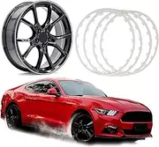 Rim Protector Rim Protector Rim Protectors Strip, 4pcs, Nylon Rim Protectors, 16/17/18/19/20inches, White tire Guard, Wheel Edge Ring(Size:18 INCH)(19 INCH)