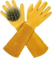 Gardening Gloves for Men&Women, Long Sleeve Leather Gloves, Rose Pruning Glov...